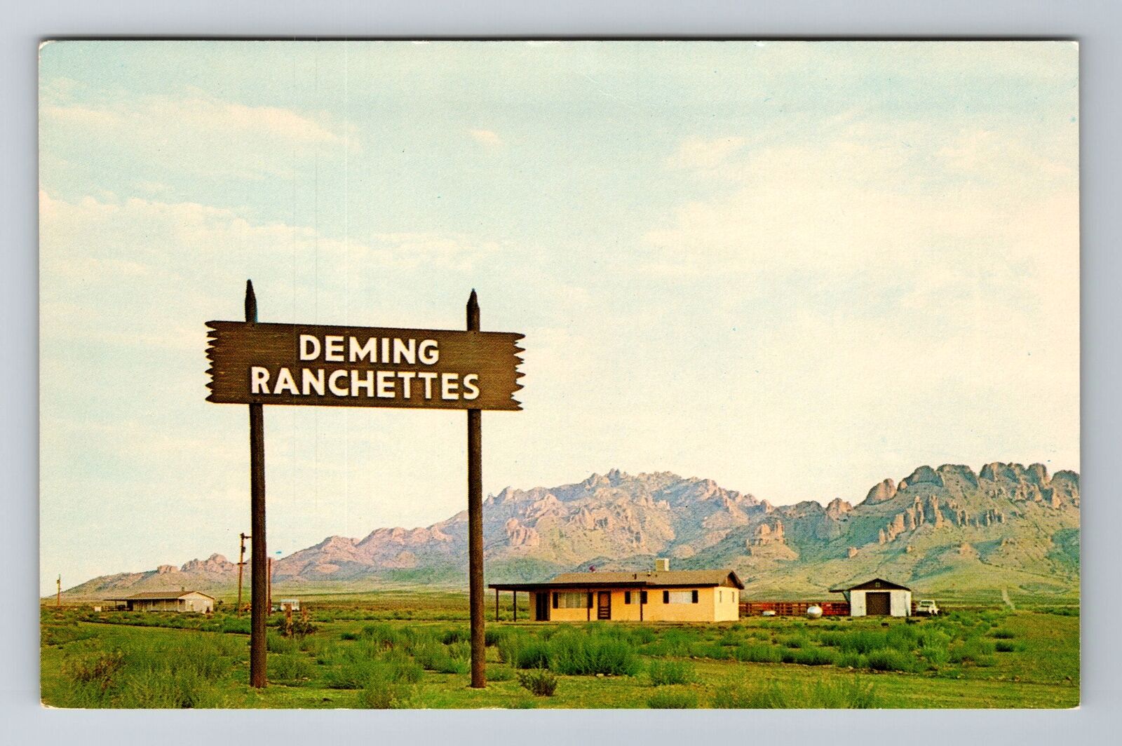 Deming NM-New Mexico, New Homes, Antique, Vintage Souvenir Postcard