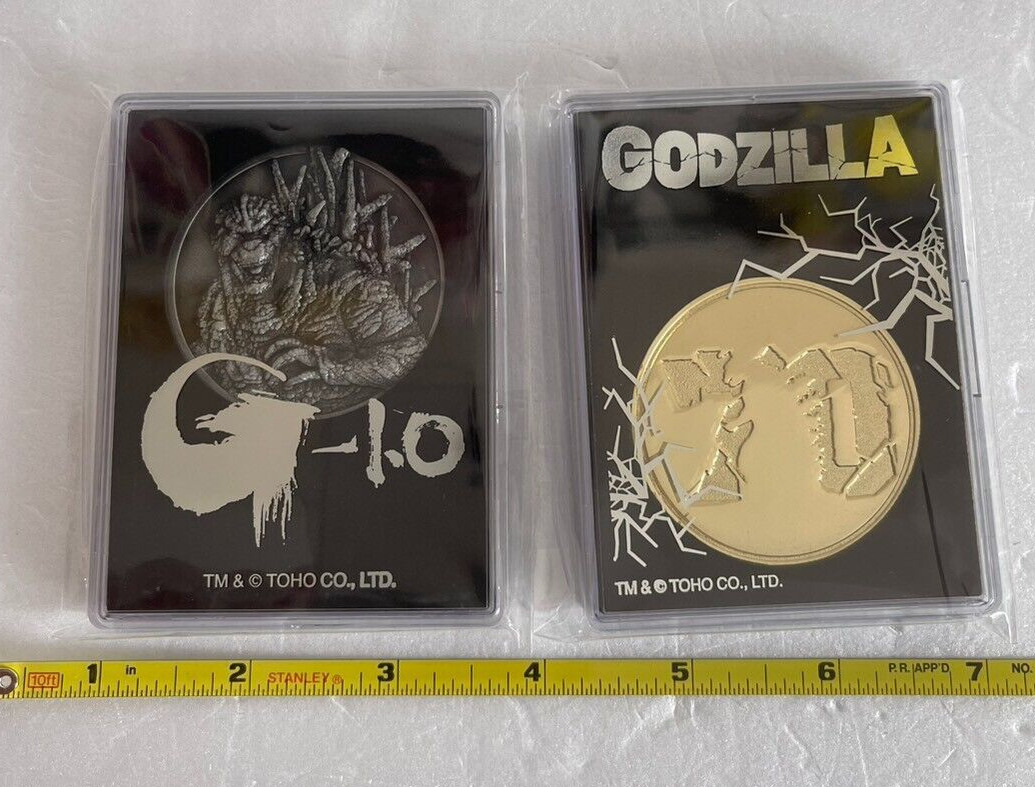 Godzilla Minus One Movie Theatre Limited Medal 70th Limited Medal Set
