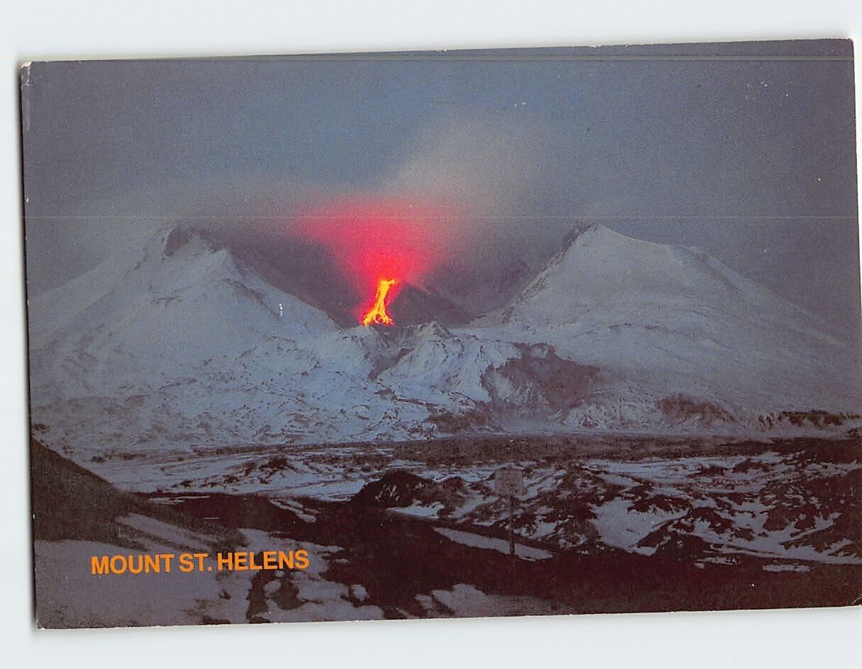Postcard Mount St. Helens 1984 Washington USA