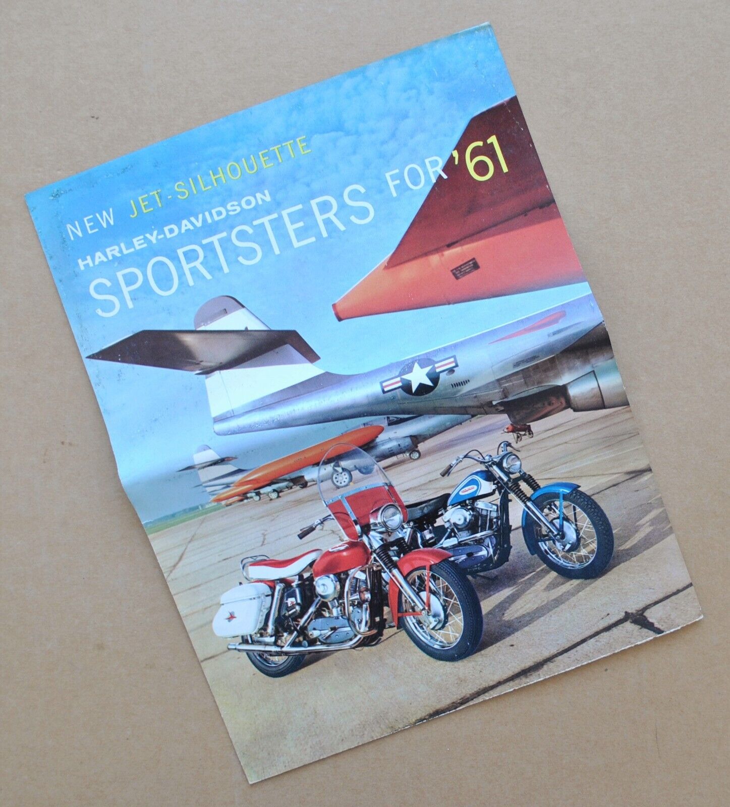 Original Vintage 1961 Harley Davidson Brochure XLH XLCH Sportster Motorcycle