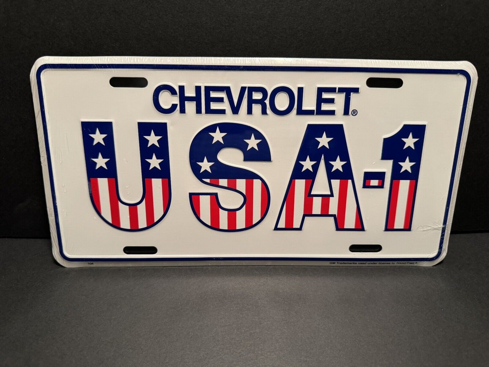 NEW Chevrolet Chevy USA-1 Aluminum Metal License Plate