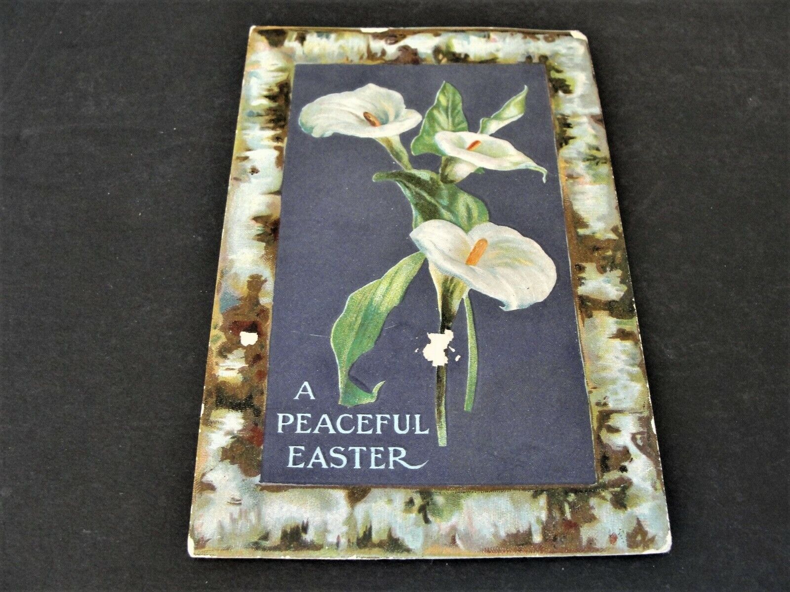  A Peaceful Easter- Unposted, 1900s Divided Back Era-Embossed Postcard.  