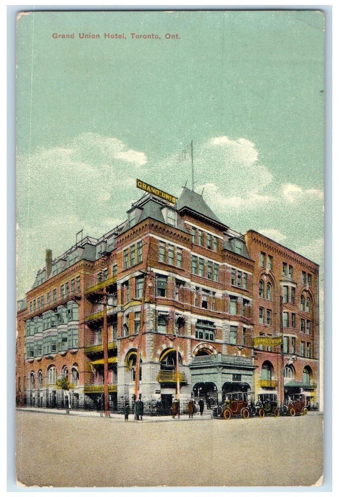 1911 Grand Union Hotel Toronto Ontario Canada Unposted Antique Postcard