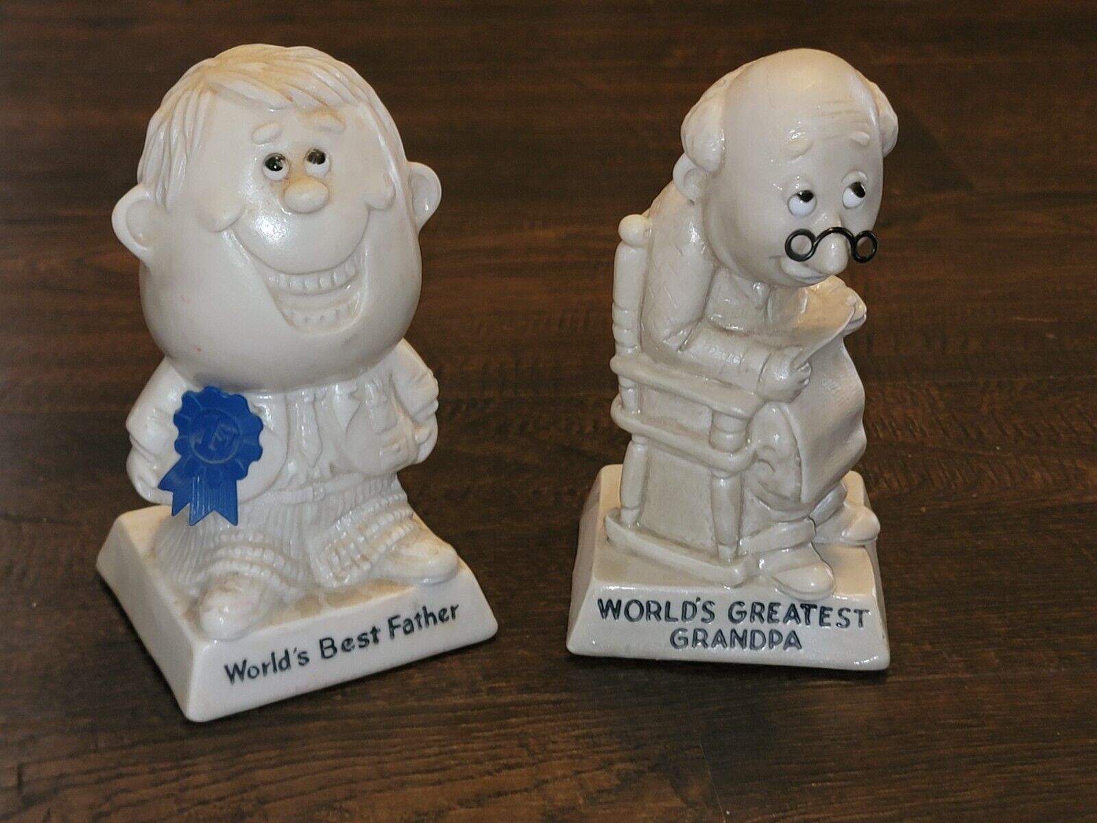 Vtg 1970s W & R Berries World\'s Greatest Grandpa Best Father Figurine Statues