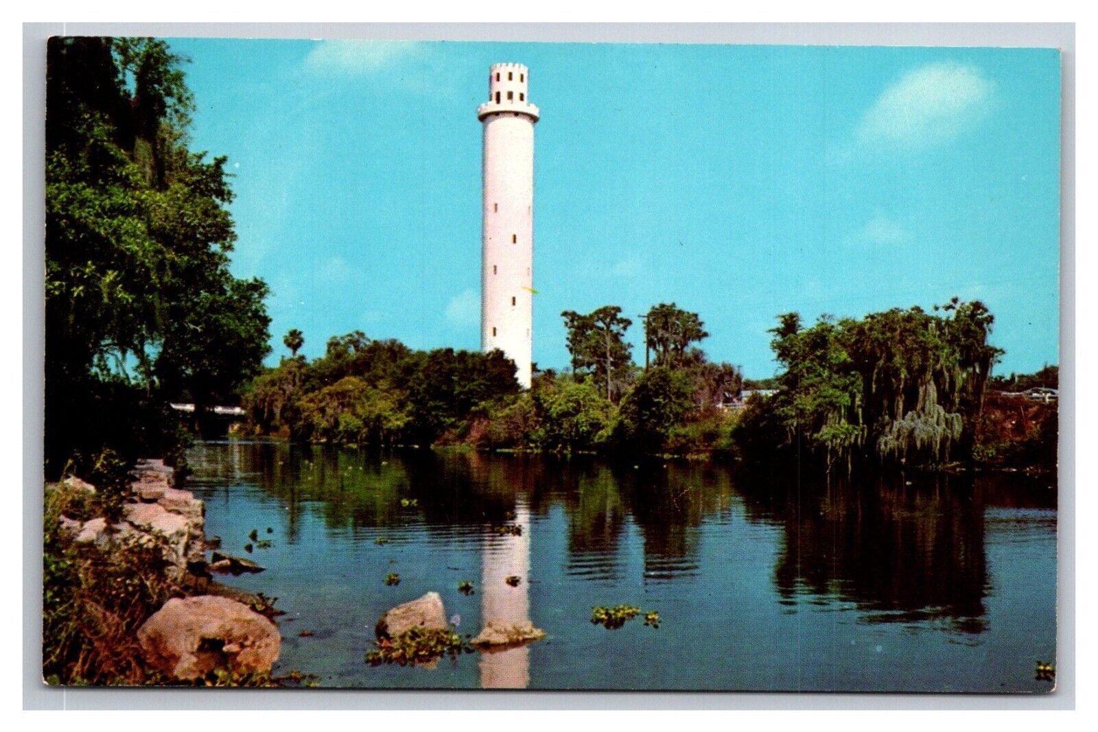 Postcard Tampa Florida Water Tower