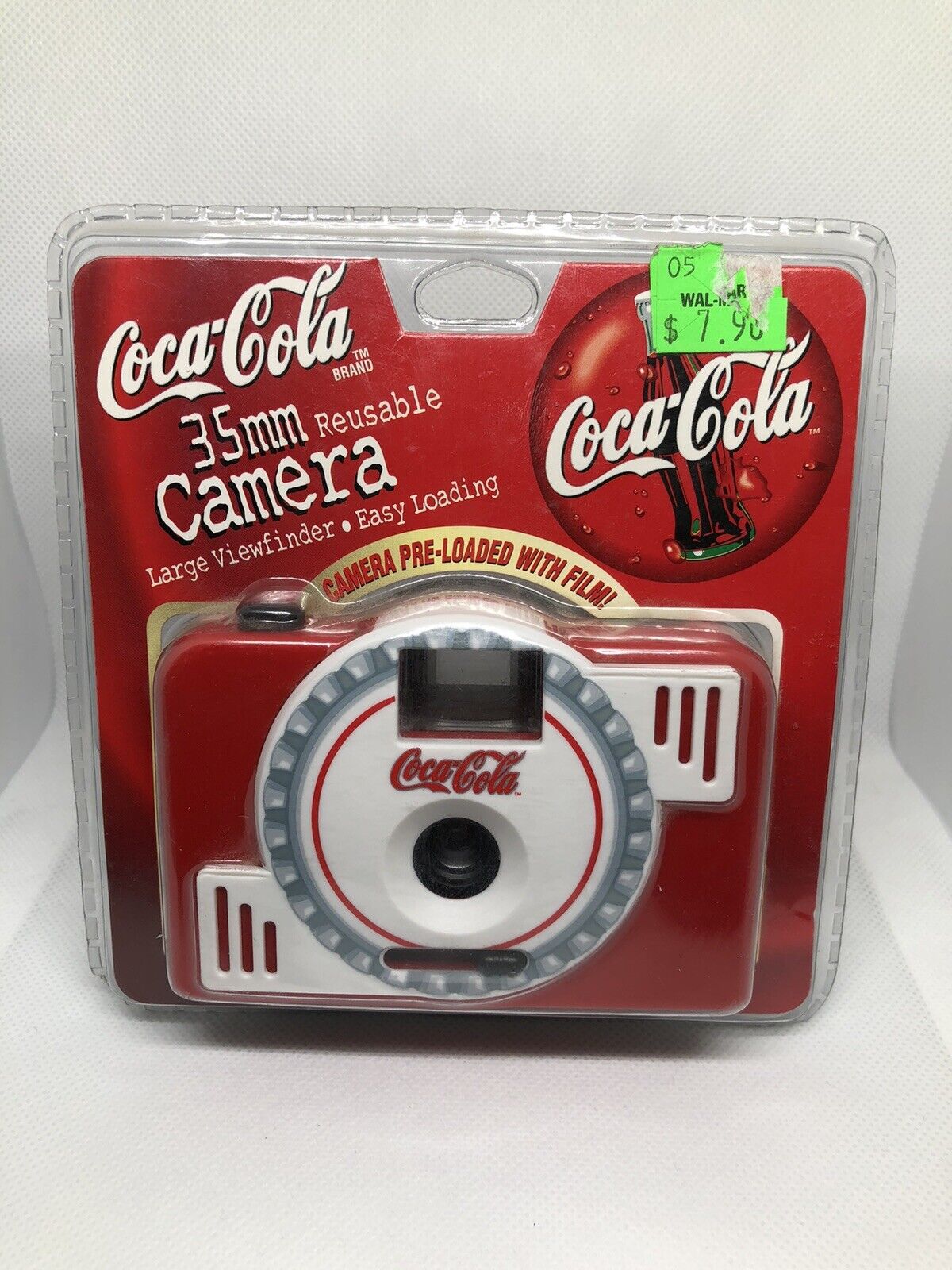Vintage 1999 Coca Cola 35mm Reusable Camera with Large Viewfinder W/ Film