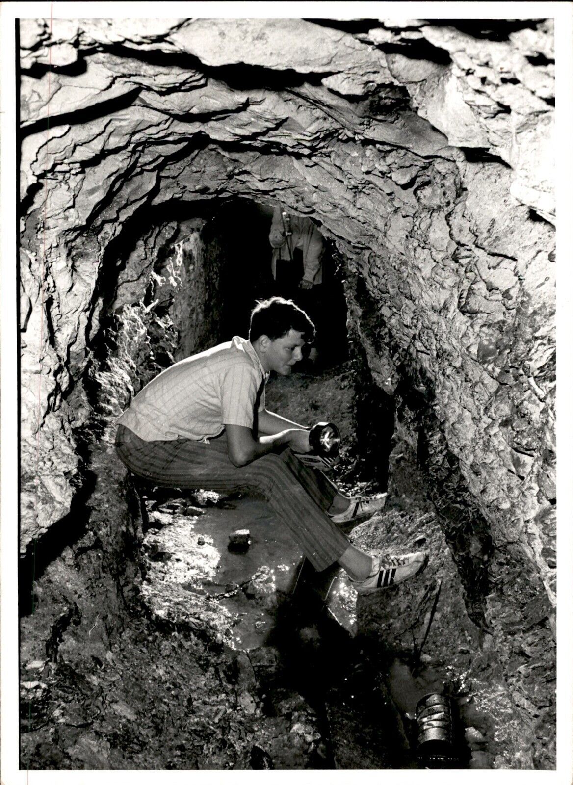 LG33 1973 Original Photo REED GOLD MINES Cabarrus County North Carolina Cave