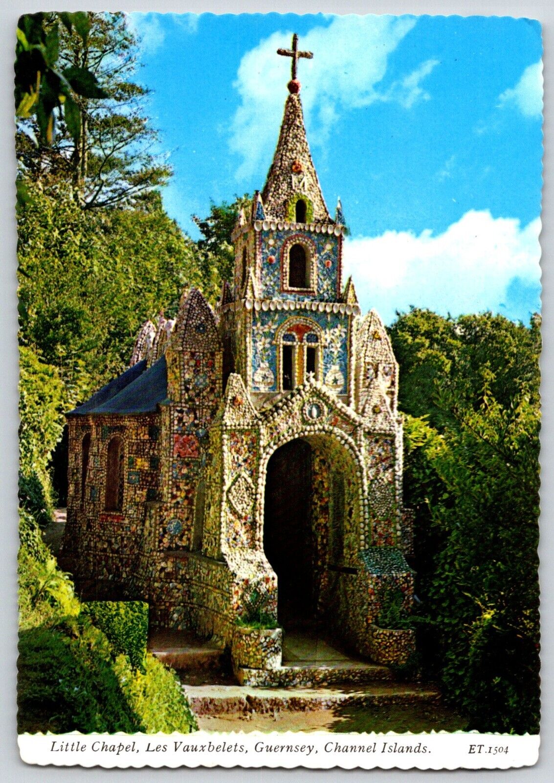 Postcard Channel Island Little Chapel Les Vauxbelets Guernsey 