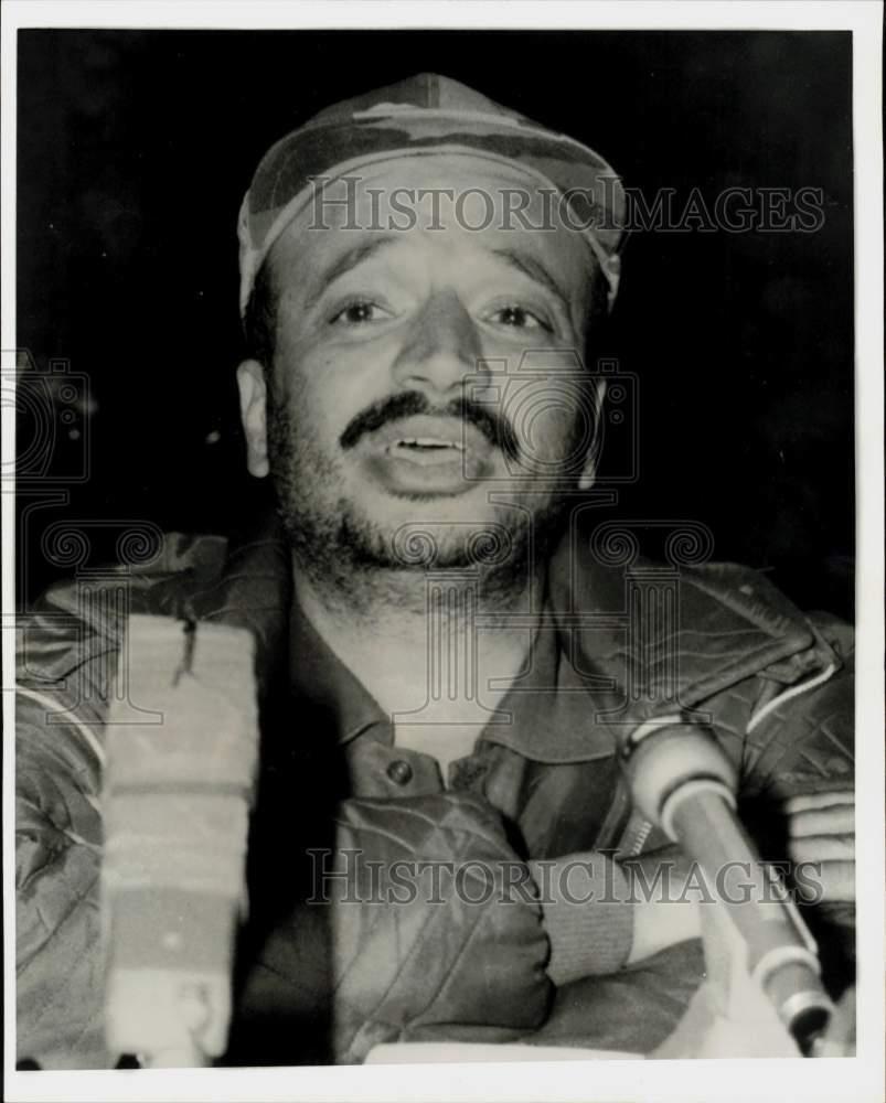 1969 Press Photo Palestinian Leader Yasser Arafat Rejects Peace Agreement