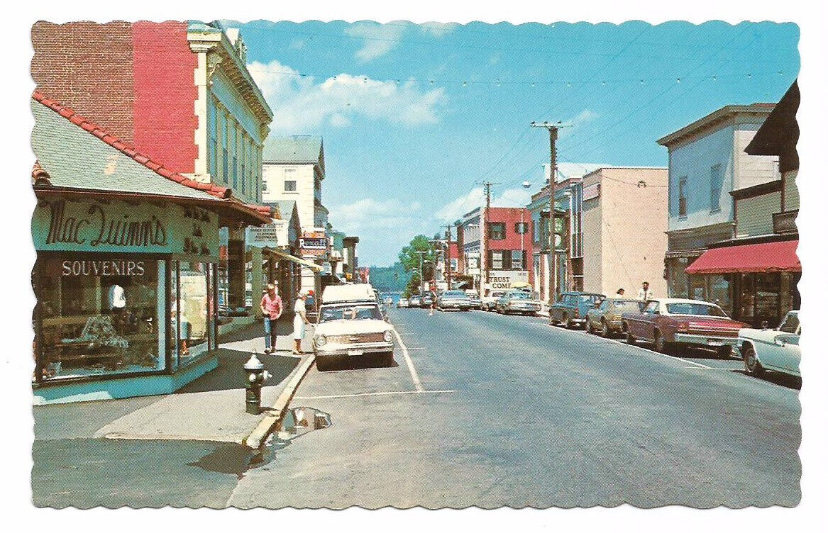 Bar Harbor  Maine ME Postcard Main Street