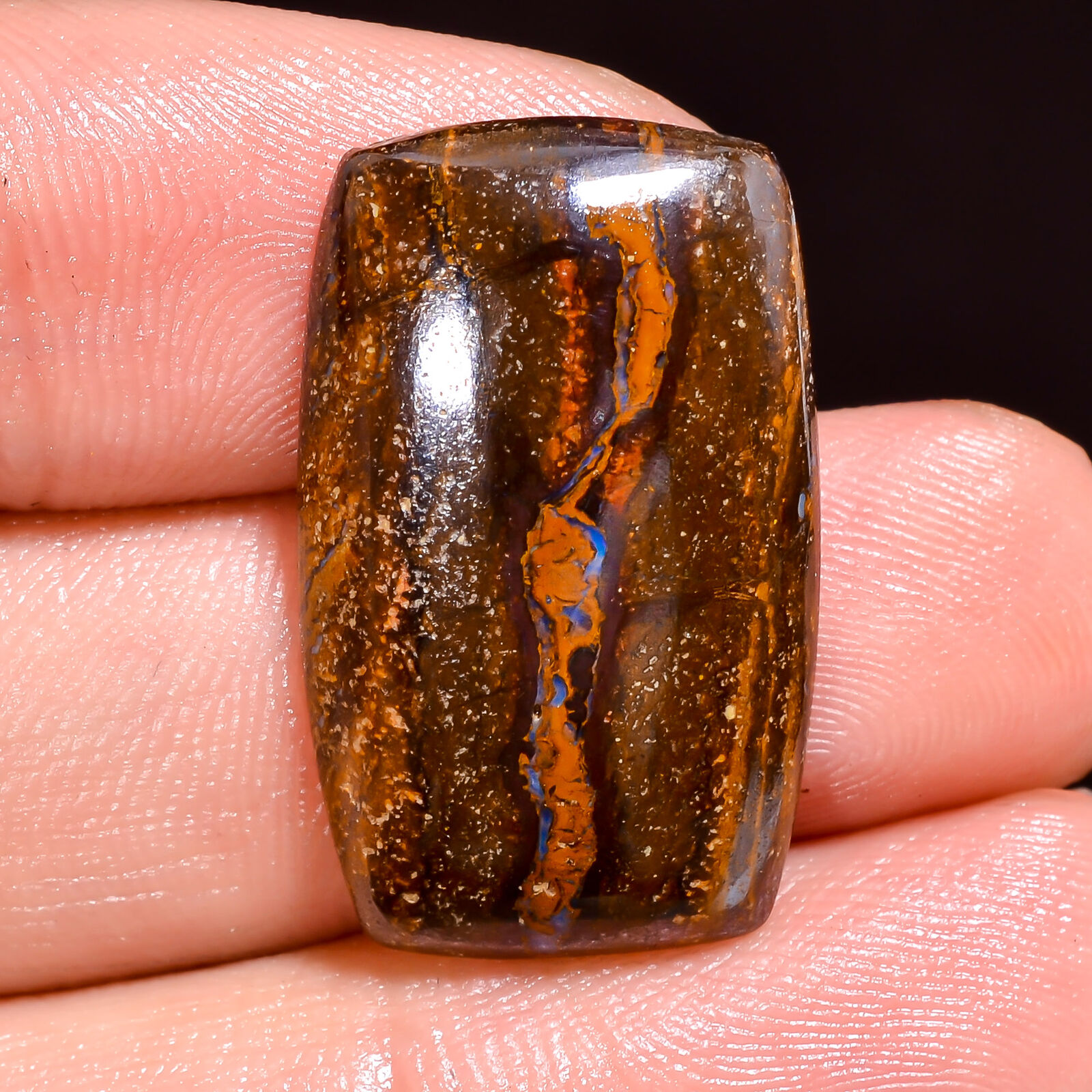 20.00Cts. 100% Natural Boulder Opal Cushion  Cabochon Untreated Loose Gemstone