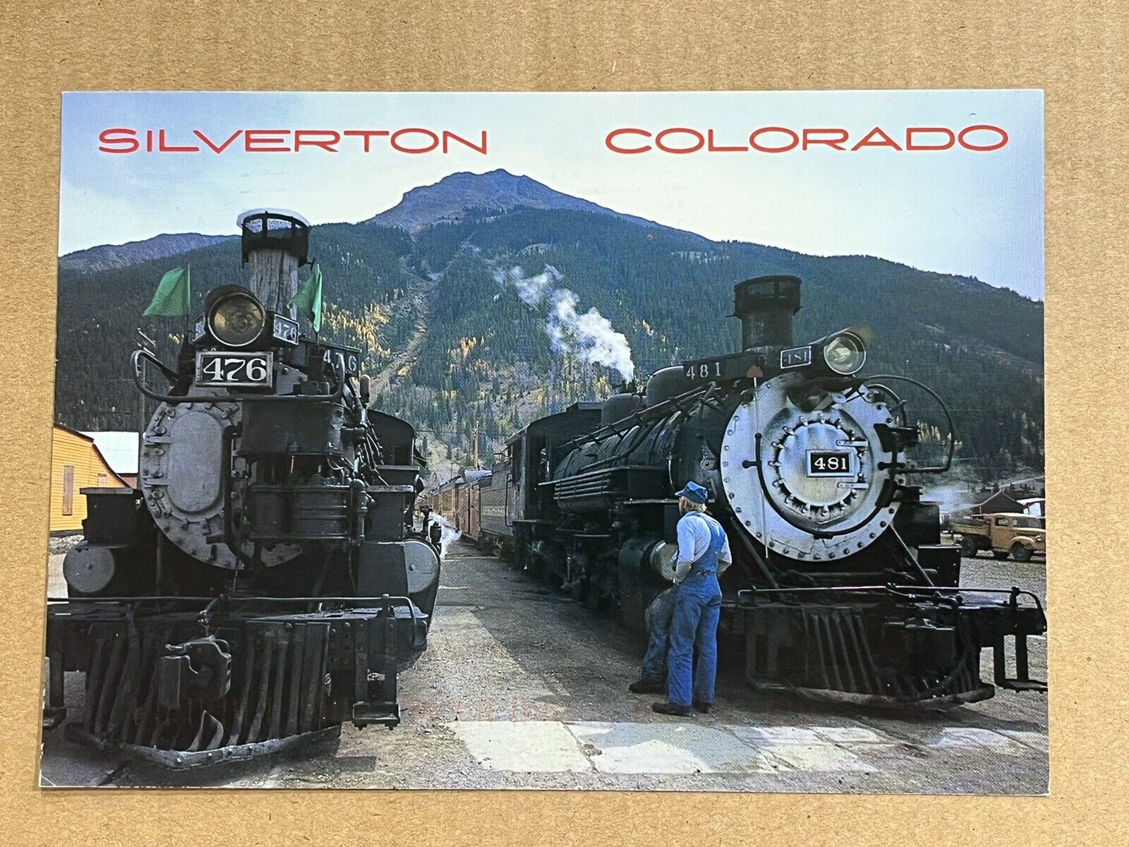 Postcard Durango & Silverton Colorado Narrow Gauge Railroad Locomotive Train