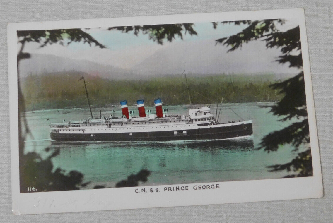C.N. S.S. Prince George postcard Steamship