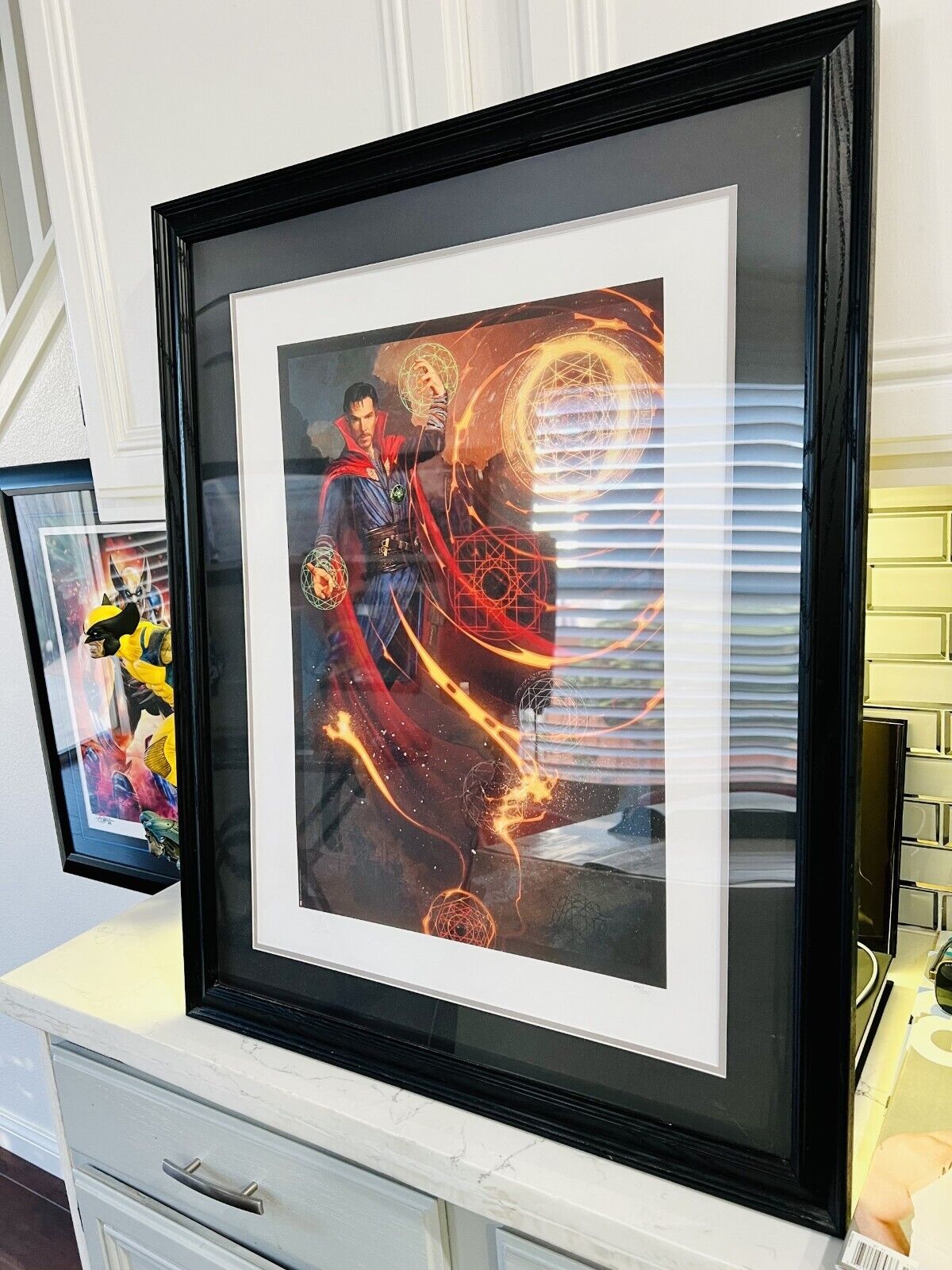 Sideshow Doctor Strange Framed Print #131/300 By Allen Williams, RARE SOLD OUT
