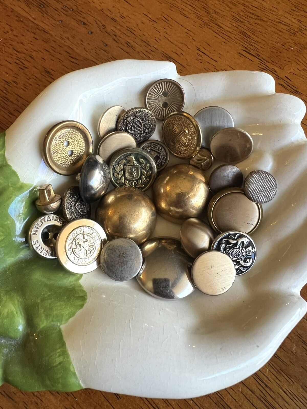 Vintage Antique Military And Other Estate Buttons Collectible Lot Militia War