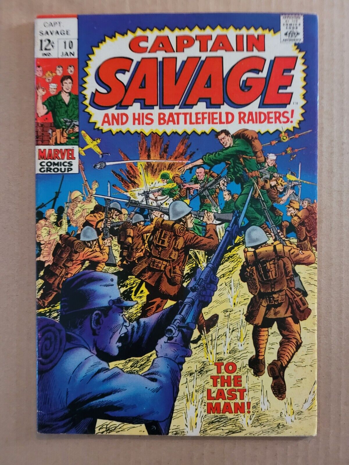 Capt. Savage & His Leatherneck Raiders 10 Mid-Grade Silver Marvel War FN/VF