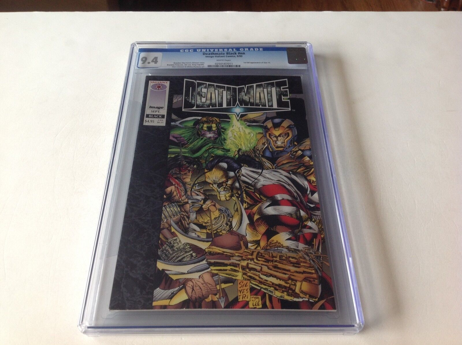 DEATHMATE BLACK #NN CGC 9.4 WHITE PAGES 1ST FULL APPEARANCE GEN 13 IMAGE COMICS