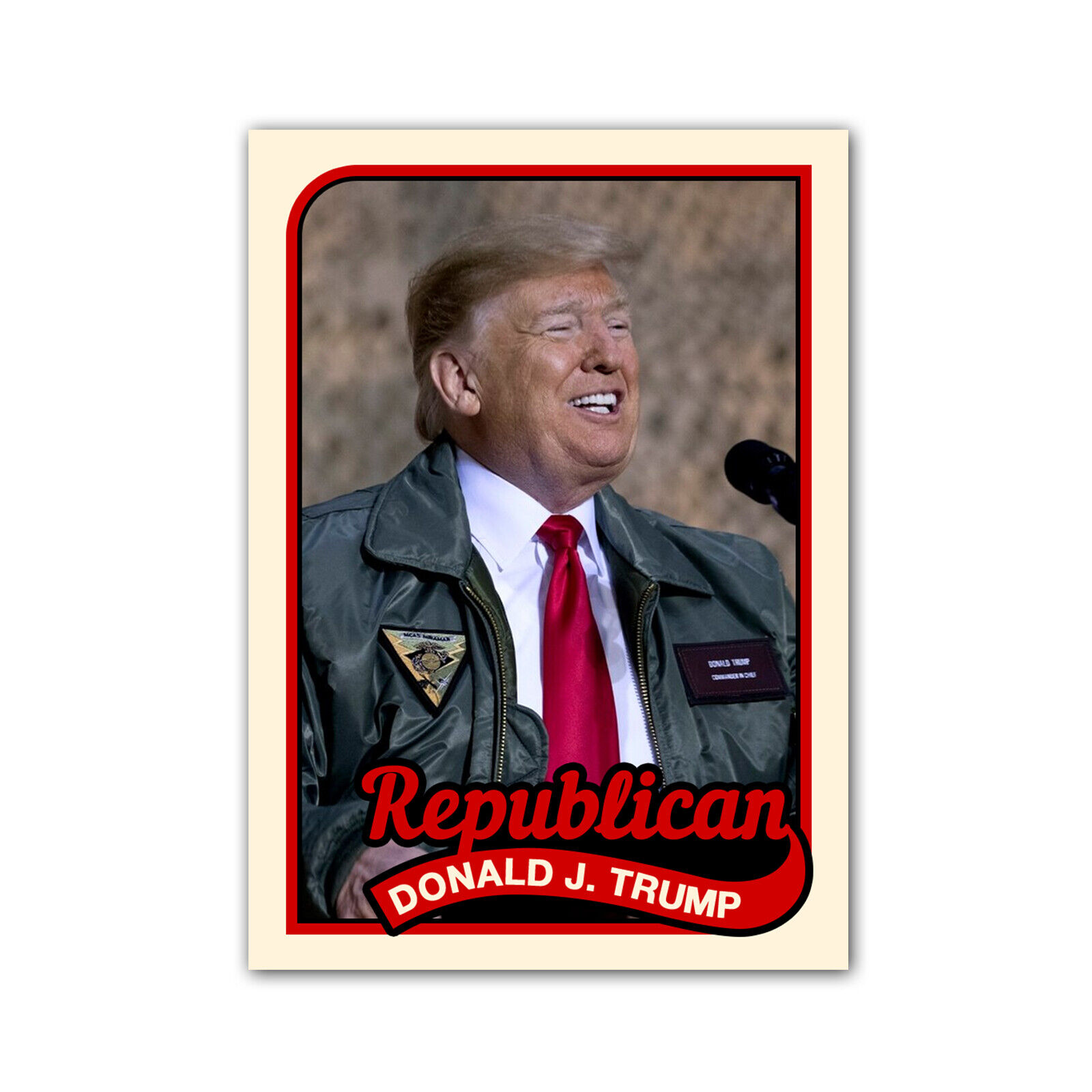 Donald Trump Novelty Custom 1989 Style Presidential Baseball Card MAGA GOP 2020