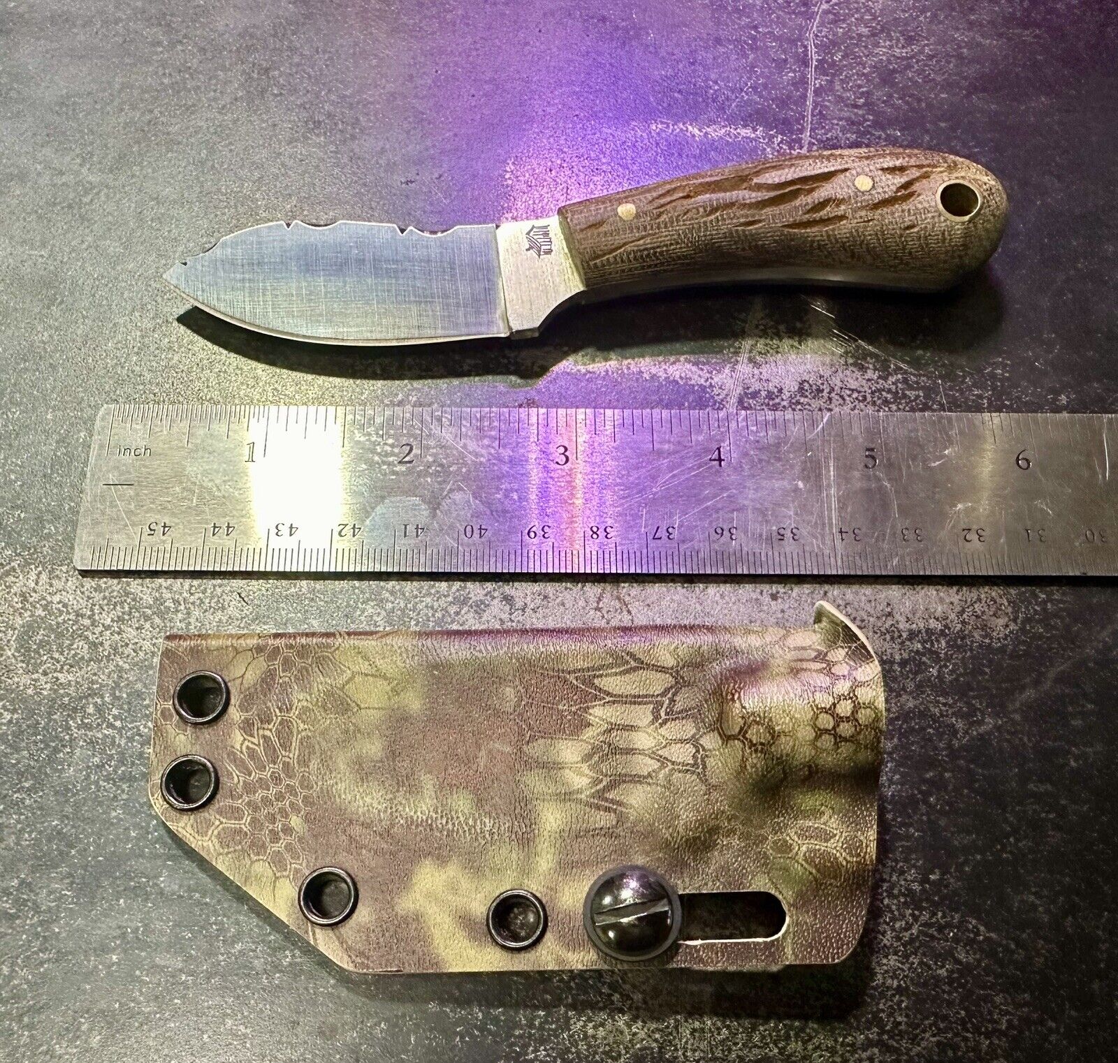 LT Wright Knife  Lil Muk EDC Fixed Blades Camping Survival 🔥CUSTOM🔥 File Work