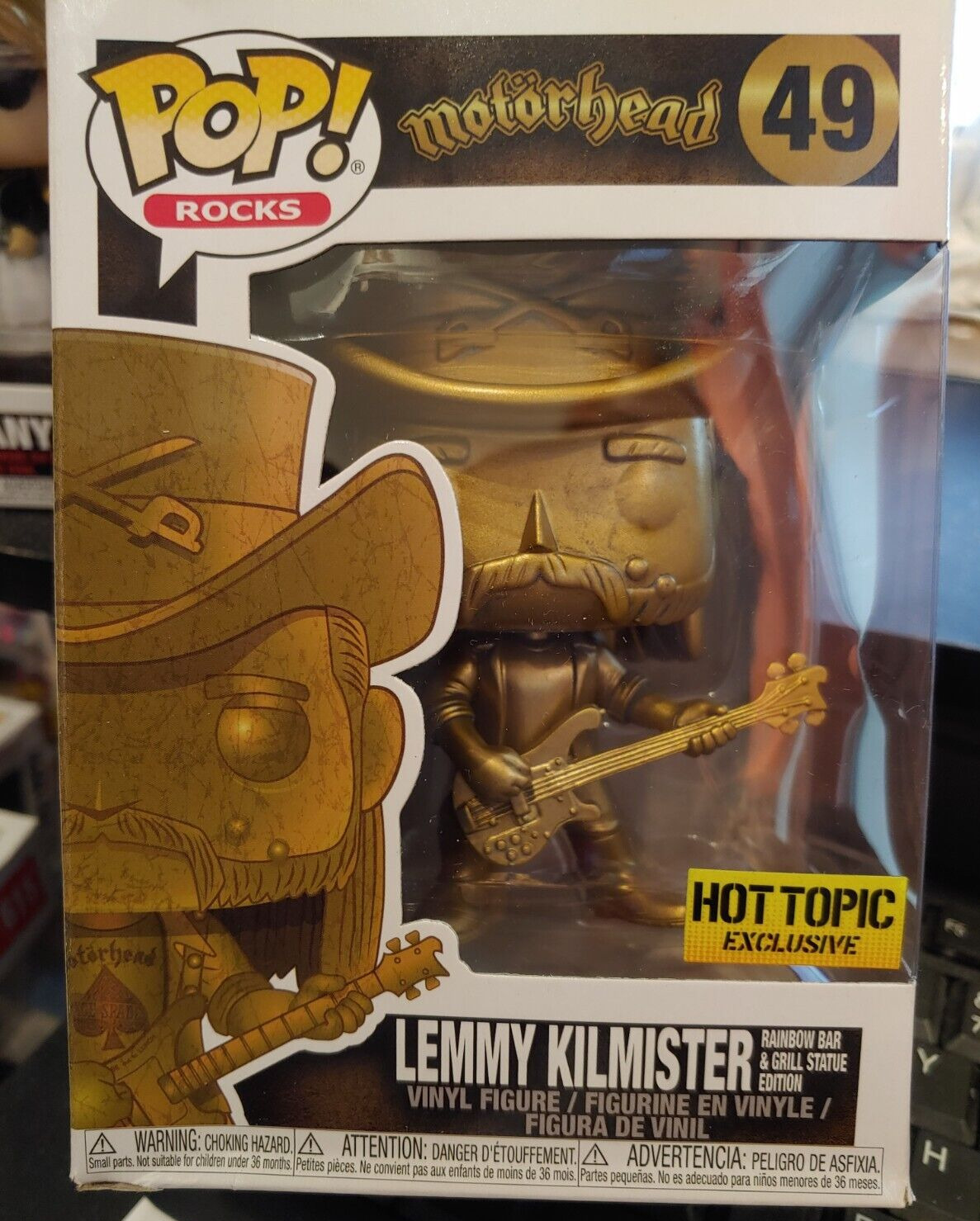 Funko POP Rocks: Lemmy Kilmister (Rainbow Bar & Grill Statue Edition) #49