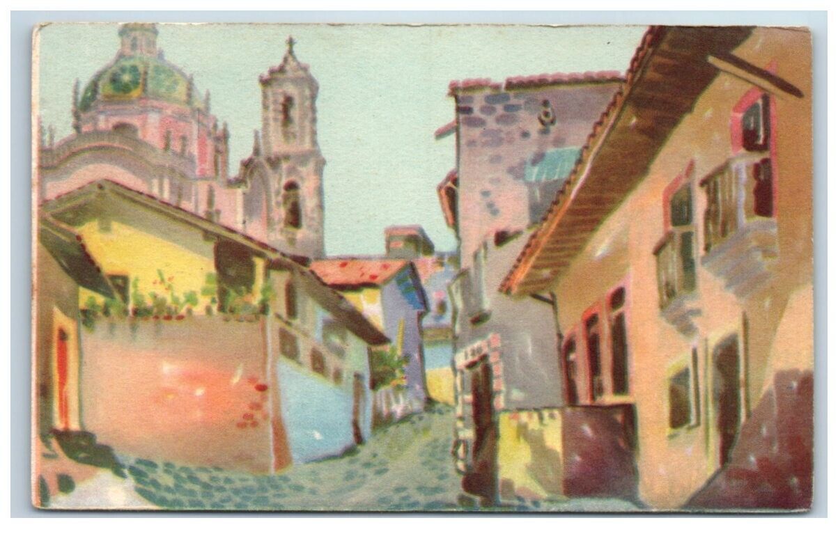 City Scene in Mexico Vintage Postcard Posted Made By Fischgrund Mexico