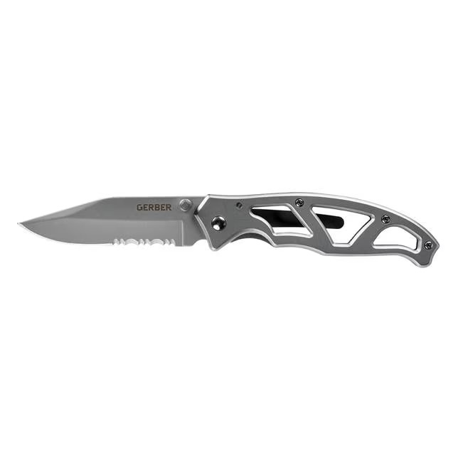 Gerber Paraframe 1 Clip   Folding Knife   Partially Serrated Edge