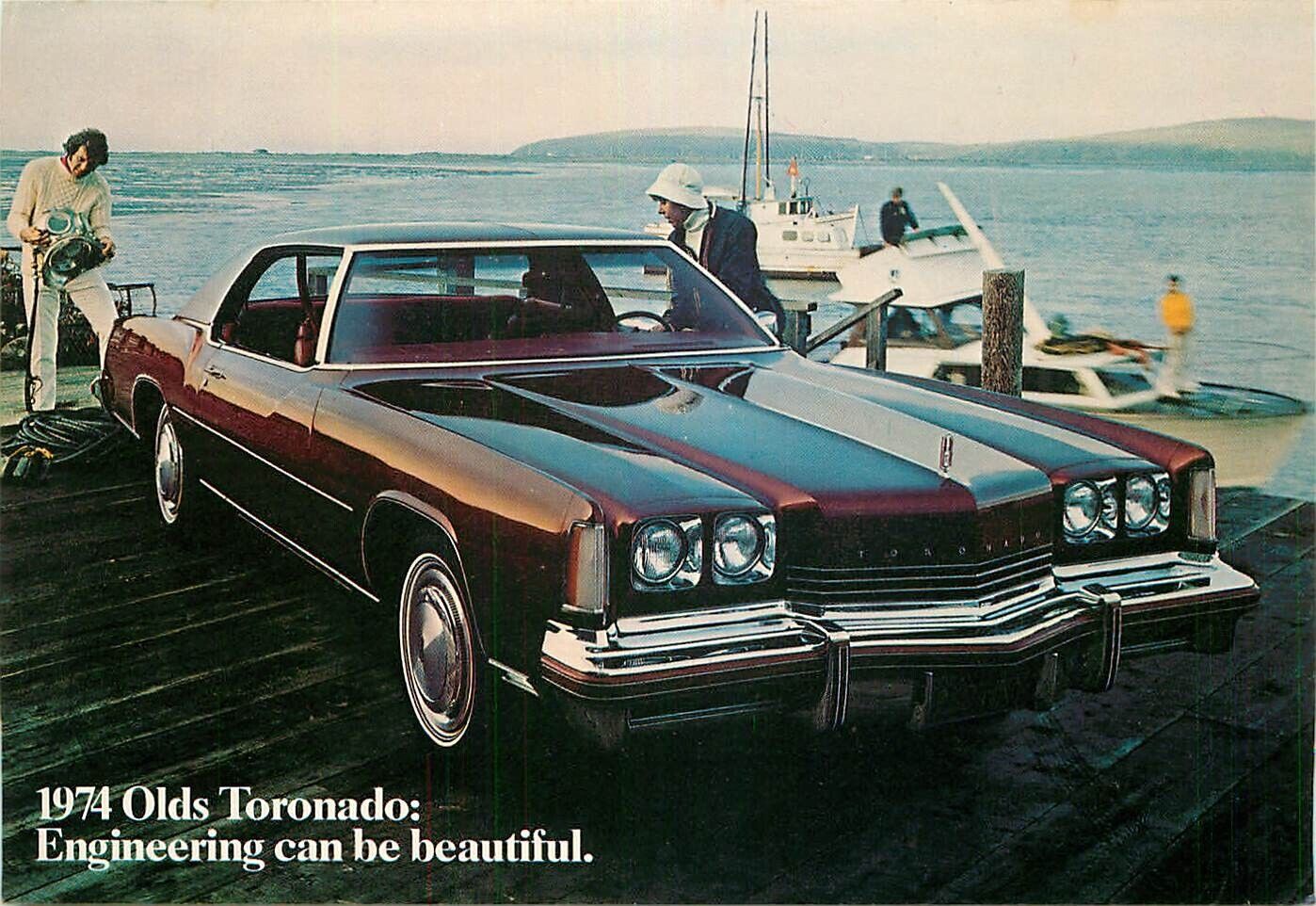 Advertising Postcard 1974 Oldsmobile Toronado