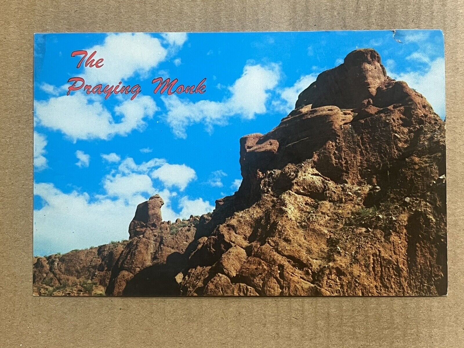 Postcard Phoenix AZ Arizona Camelback Mountain Praying Monk Paradise Valley