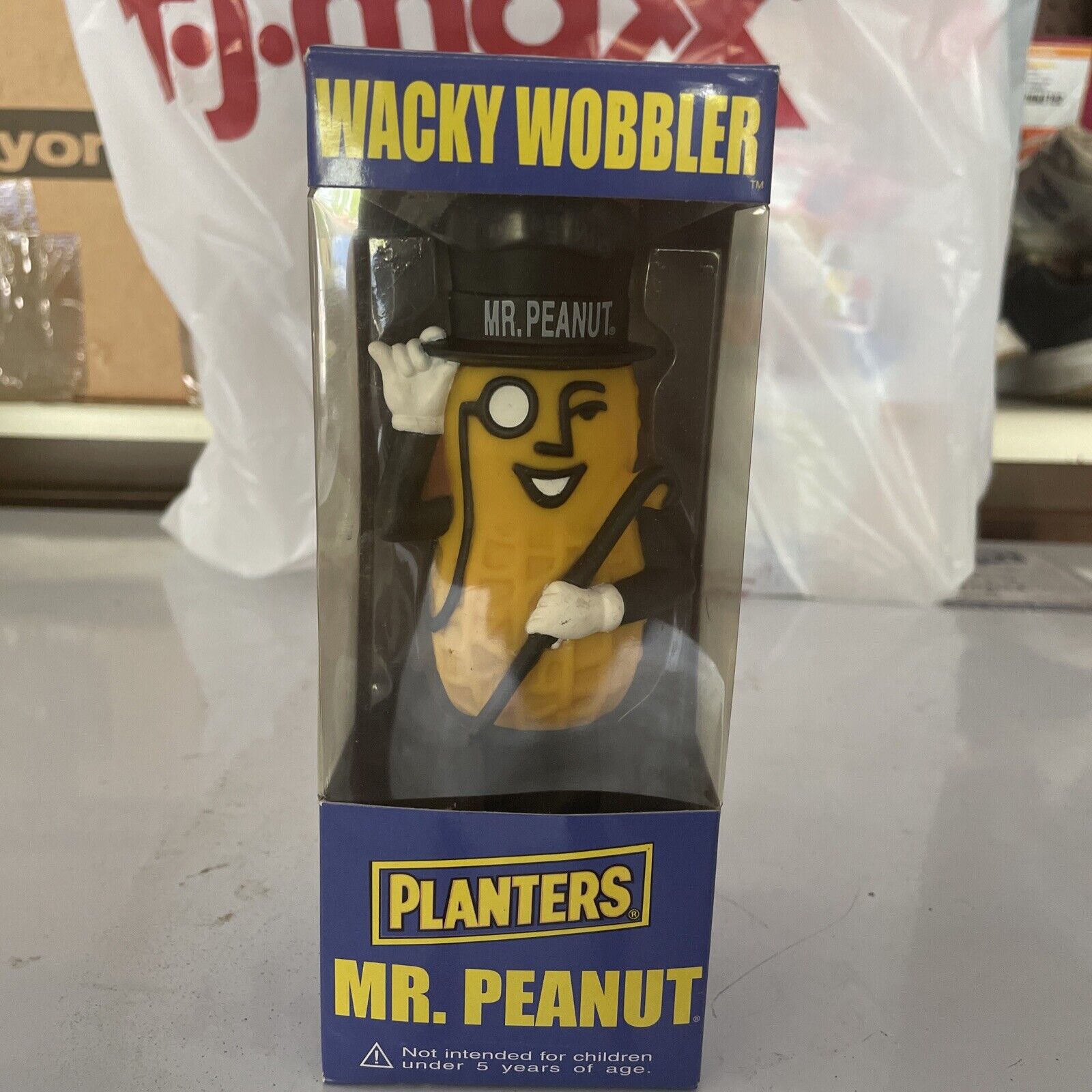 Vintage Planter's Mr. Peanut Wacky Wobbler in Original Box