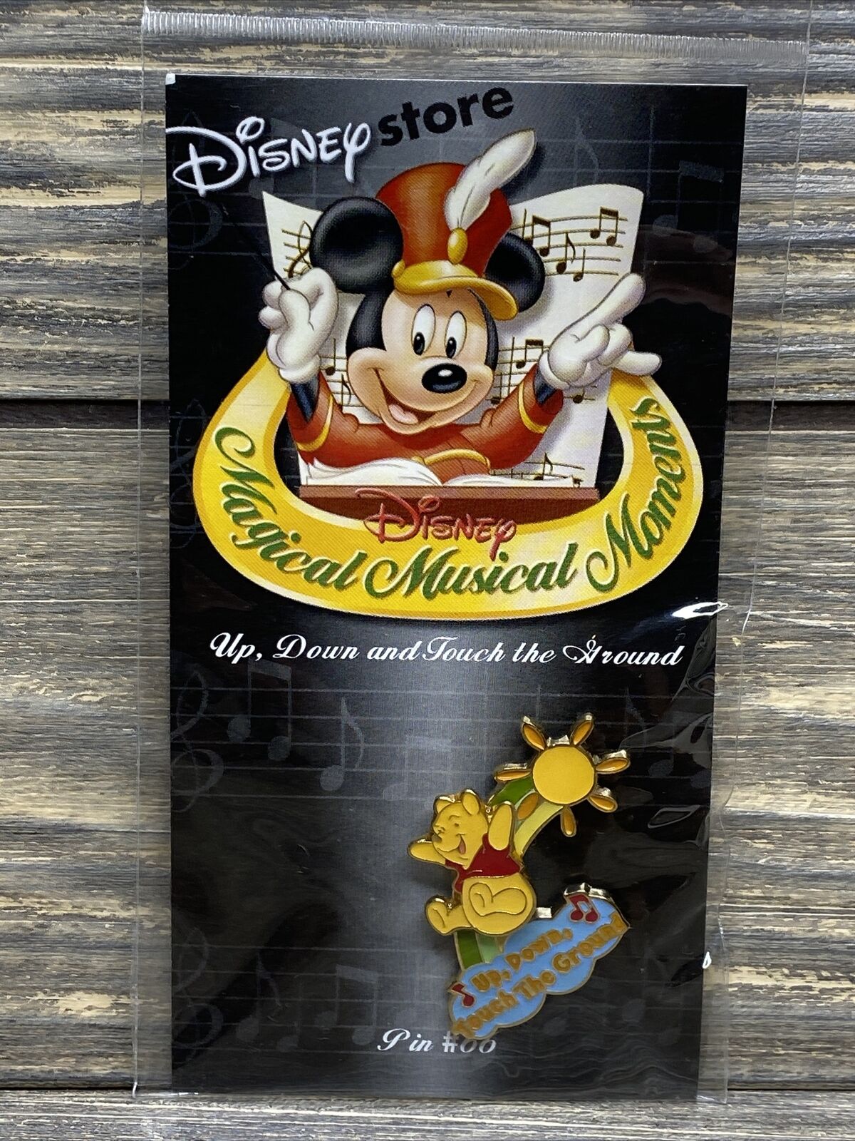 Vtg Disney Pin Magical Musical Moments #66 Up Down Touch the Ground Pooh 1995