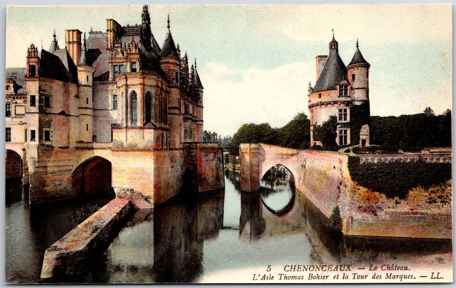 CHENONCEAUX - Le Chateau L\'aile Thomas Bhier et la Tour Marques France Postcard
