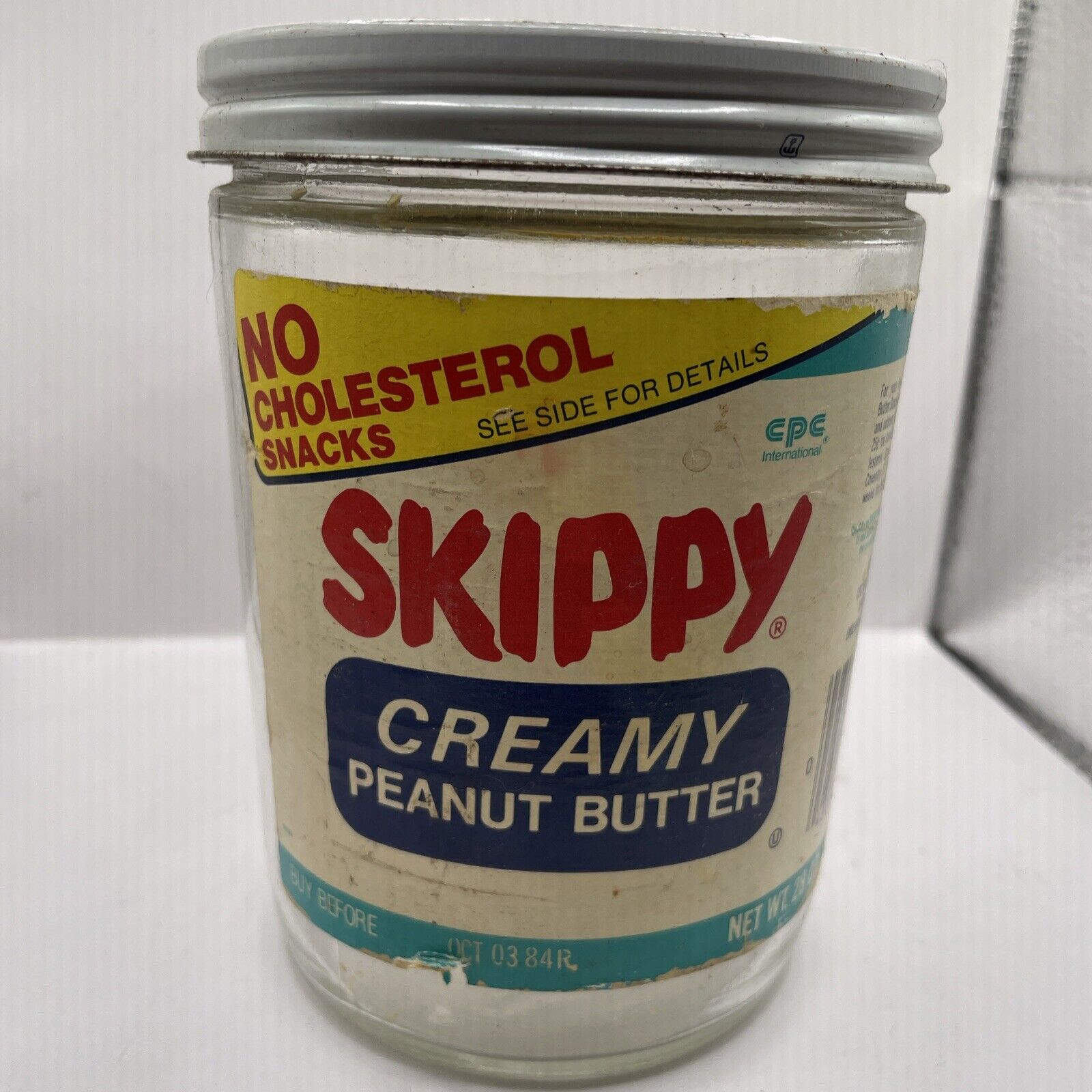 Skippy Peanut Butter Jar 20oz VTG