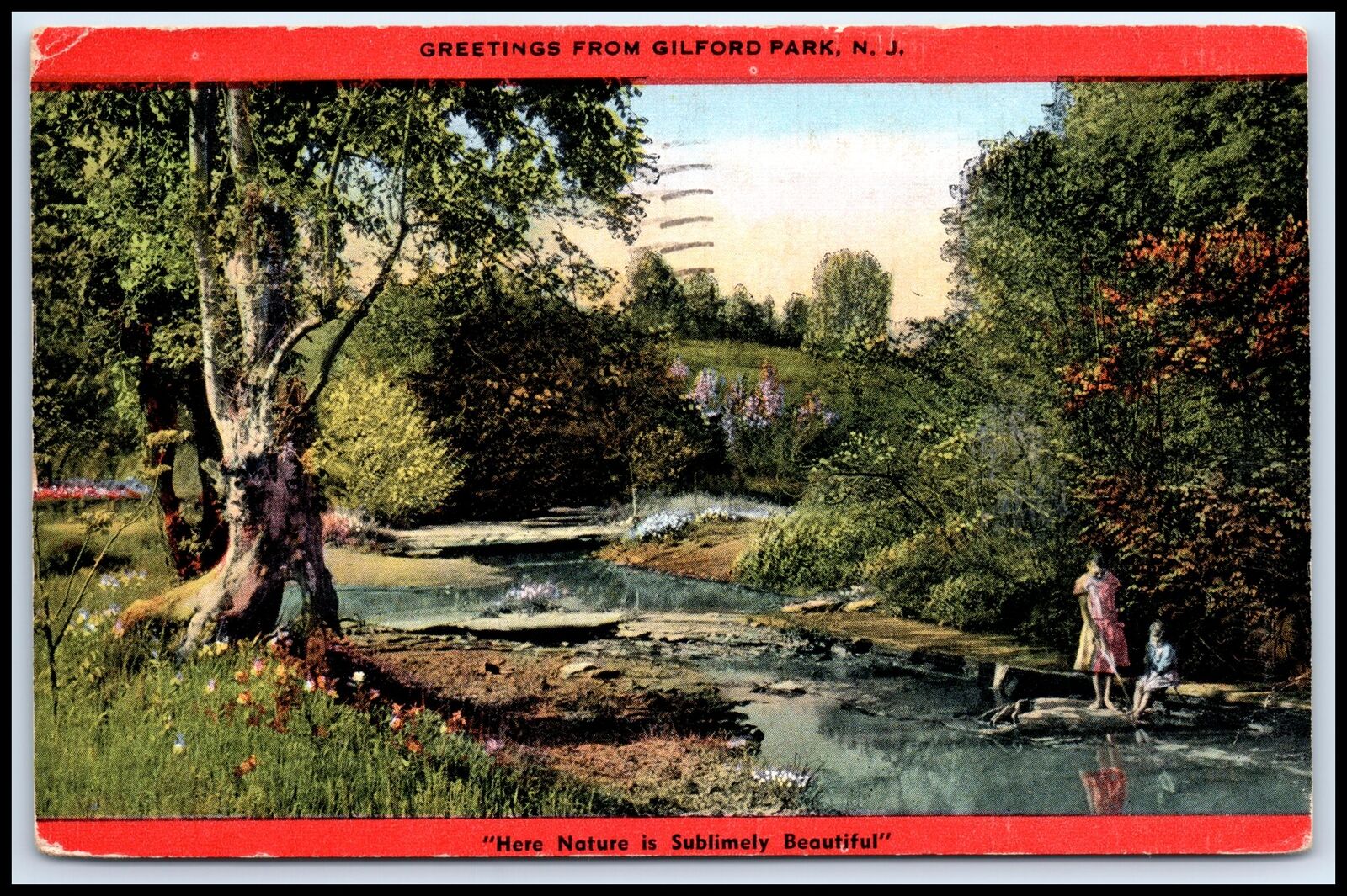 Postcard Greetings From Gilford Park NJ Q41