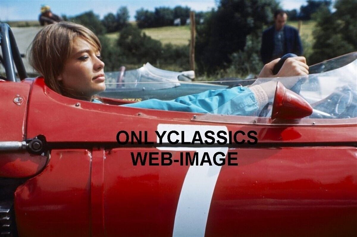 1966 Actress Singer Beauty Françoise Hardy Grand Prix Movie Photo F1 Auto Racing