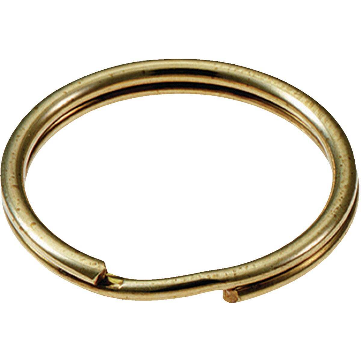 Lucky Line Tempered Steel Brass-Plated 1 In. Key Ring (2-Pack) 77402 Lucky Line