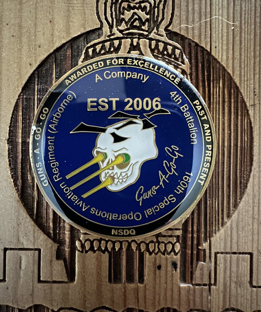4/160th SOAR Guns-A-Go-Go MH-47 Coin