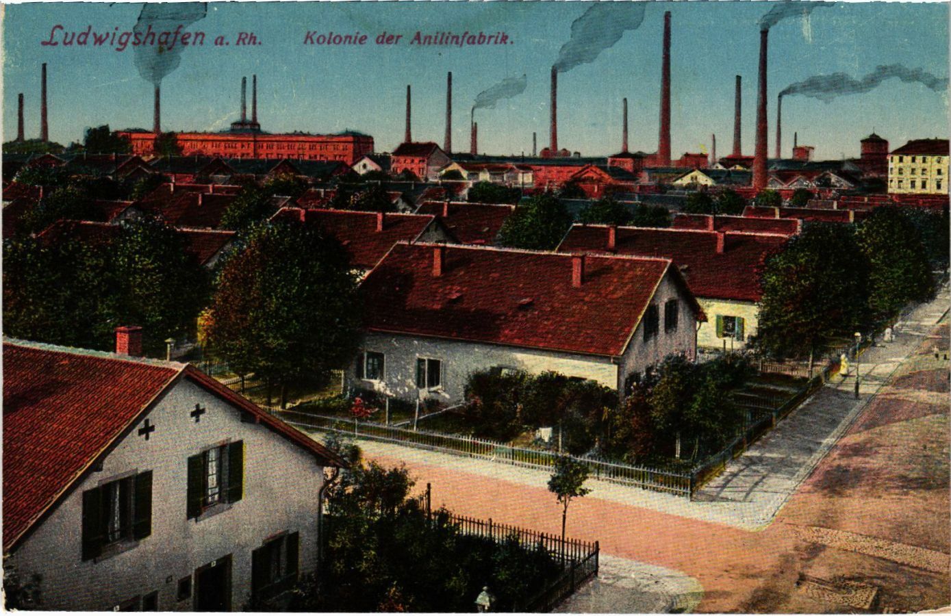 CPA AK Ludwigshafen - Colony of the Anile Factory GERMANY (1024127)