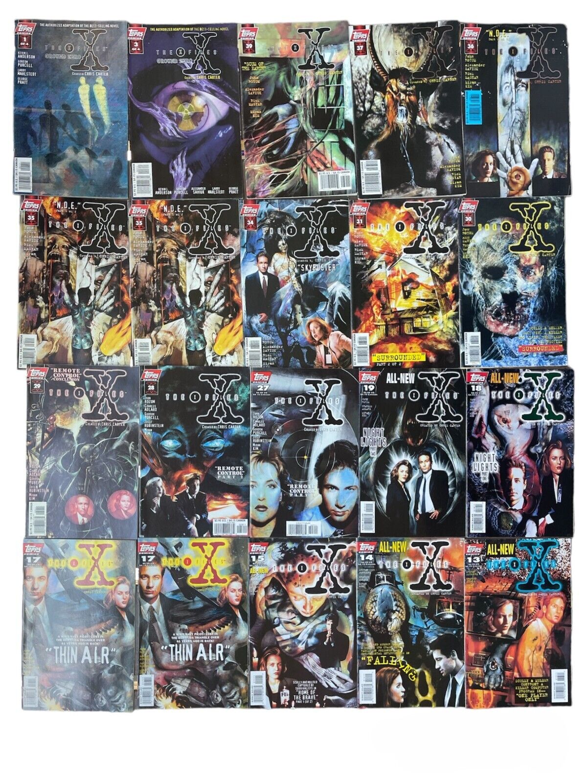 Lot of 31 assorted X-Files comics and graphic novels from ~90s-00\'s