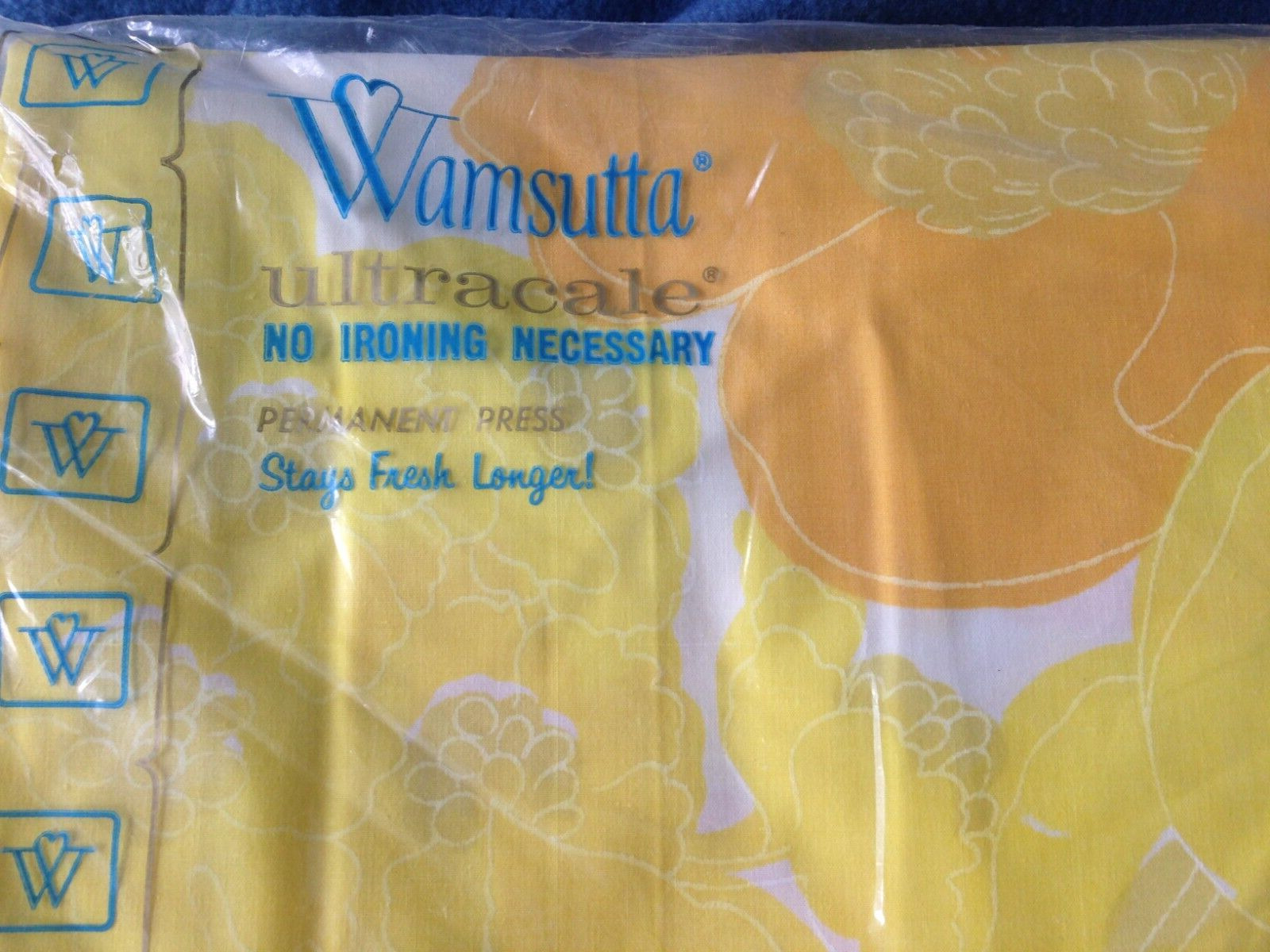 NEW-Vintage-Wamsutta- Supercale Twin Bed Sheet Set from the 1980\'s- 3-piece set.