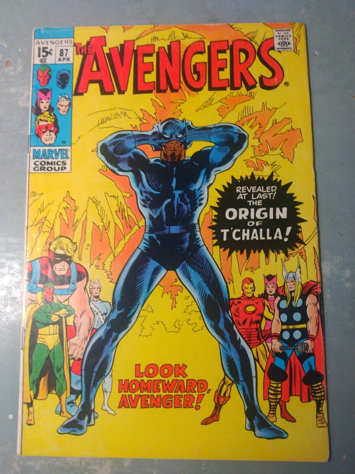 The Avengers #87 | 1971 | 6.5-7.0 | Origin of T\'Challa Black Panther Buscema