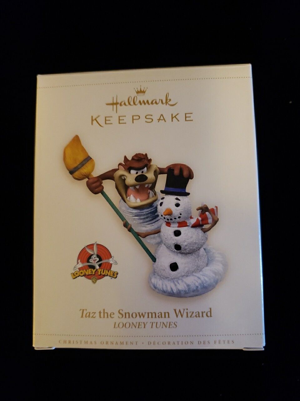 NEW Hallmark Keepsake 2006 Looney Toon Taz the Snowman Wizard Christmas Ornament