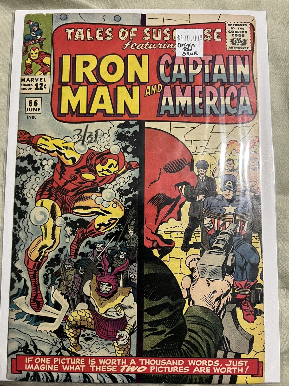 Comic Tales of Suspense #66 Iron Man & Captain America. 1965 Red Skull Origin