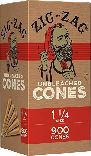 ZIG-ZAG Pre Rolled Cones Unbleached 1 1/4 size 900ct