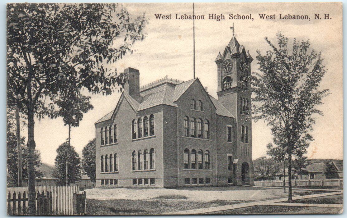 Postcard - West Lebanon High School - West Lebanon, New Hampshire