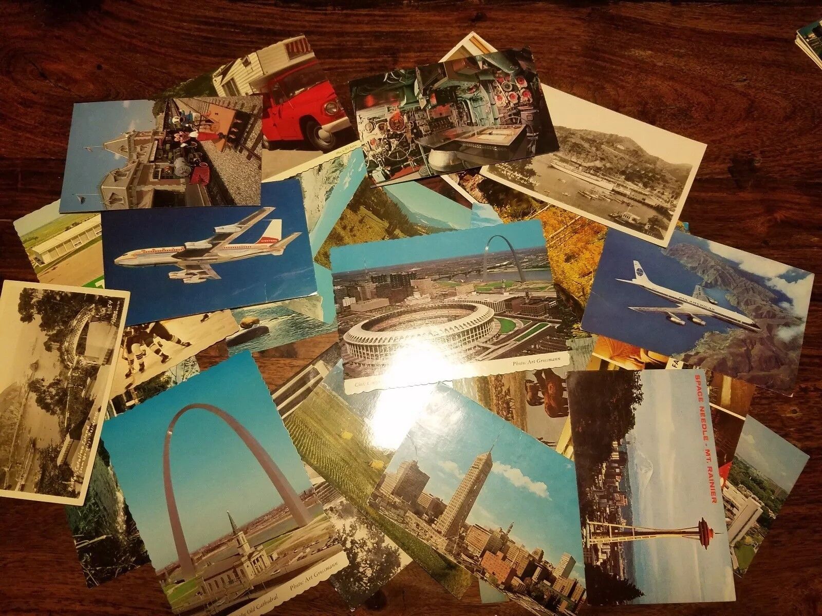 Random Vintage Postcard Lot of 10,  Post Cards, 1950s -1970's Used/Unused