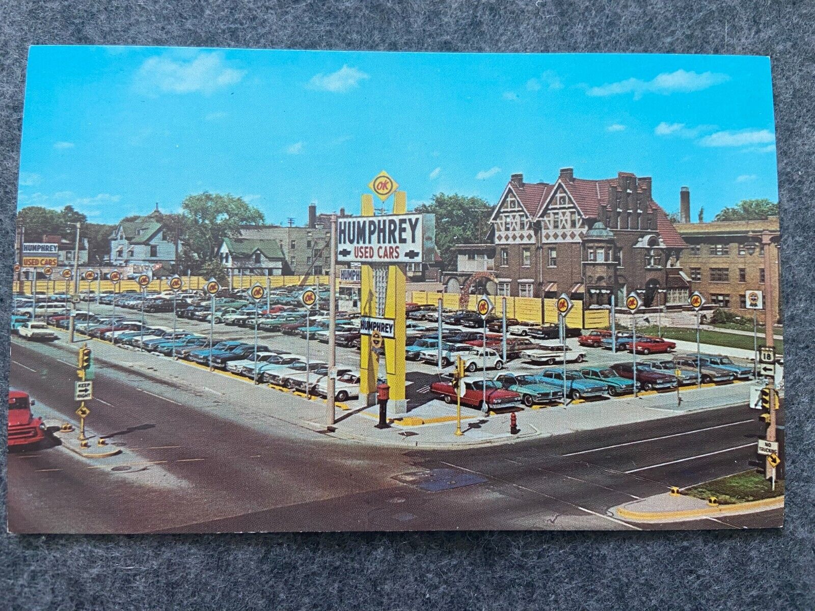 Humphrey Chevrolet Co. Used Cars Milwaukee Wisconsin Vintage Postcard