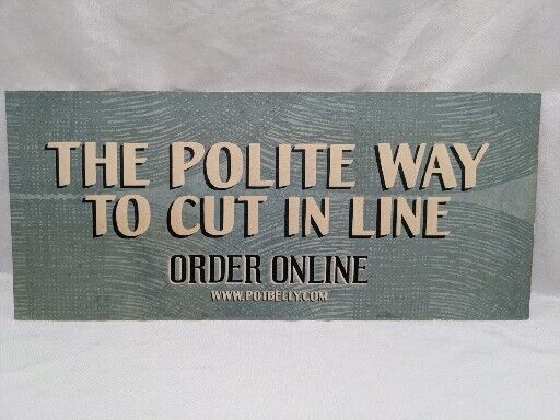 Potbelly Sandwich Works Order Online Promotion Countertop Sign