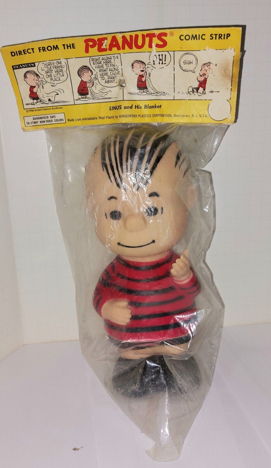 Linus  Hungerford doll 1958 first Peanuts dolls made in original opened bag nice