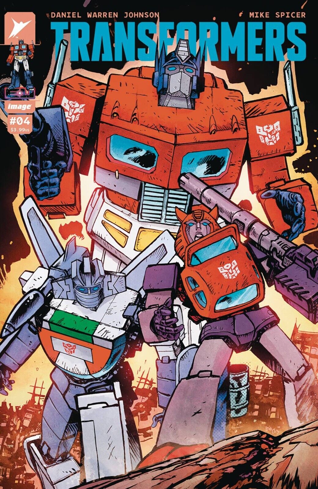 Transformers #4 Spicer & Johnson Cvr A Image Comics 2024 1st Print NM