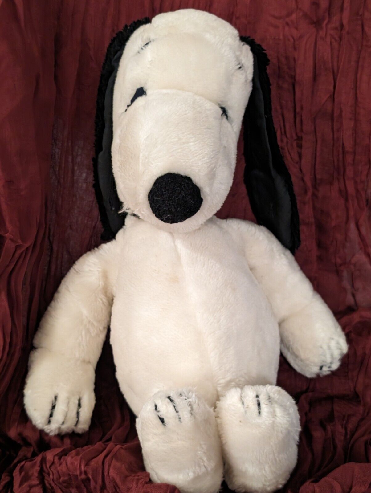 1968 SNOOPY Plush Stuffed Animal Toy Peanuts United Feature Synd. 12” Vintage